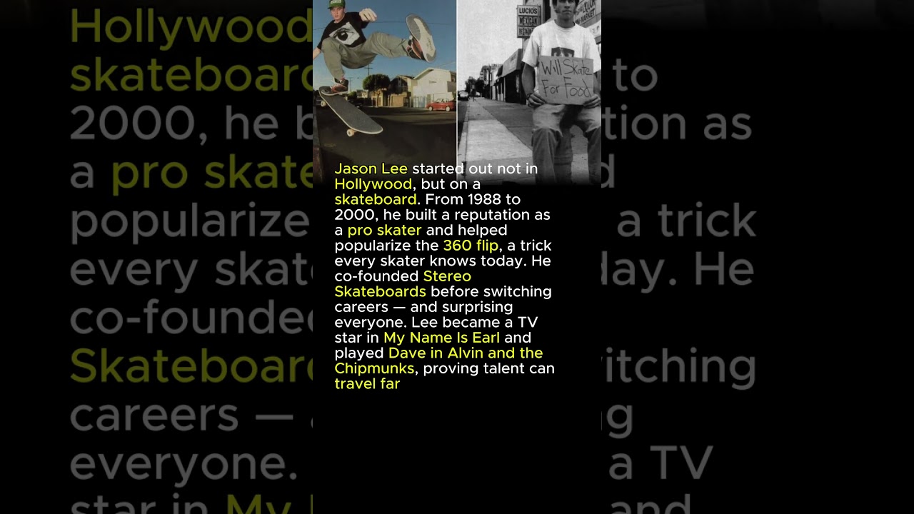 From skateboard legend to TV star: Jason Lee’s journey 🛹🎬