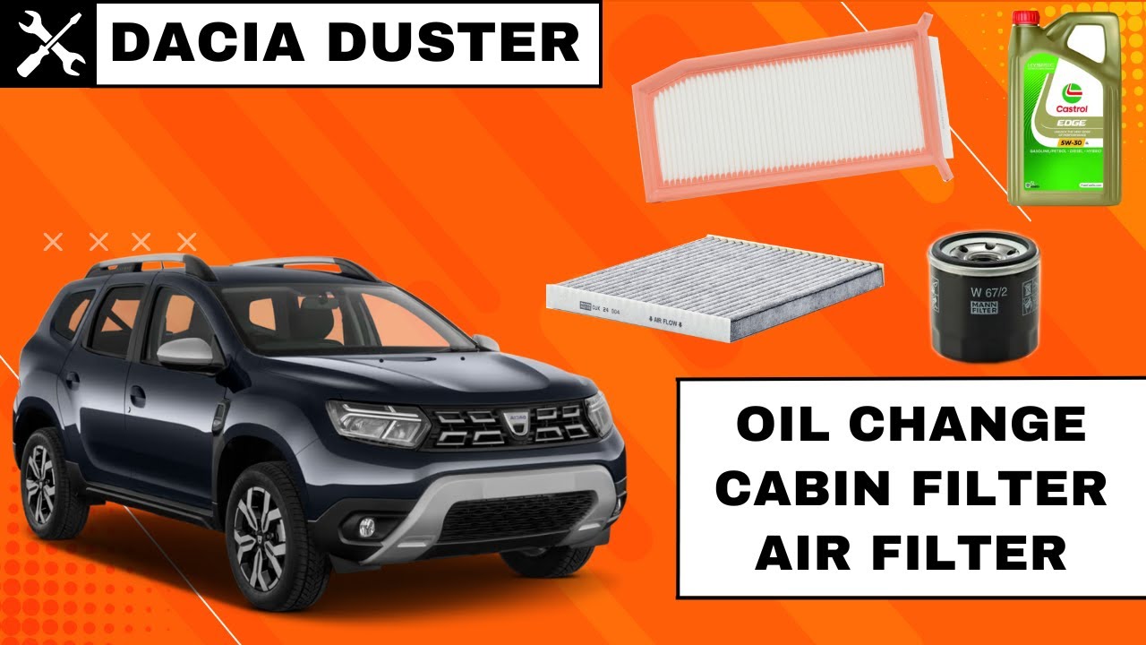 Dacia Duster 2 - Service - Oil Change, Air Filter and Cabin Filter - 1.5 DCI
