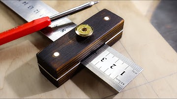 How to make Simple Ruler Gauge from Plywood | Marking Tool Diy