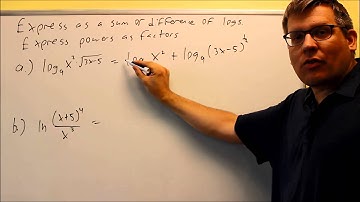 Write as a Sum or Difference of Logarithms: Ex 3