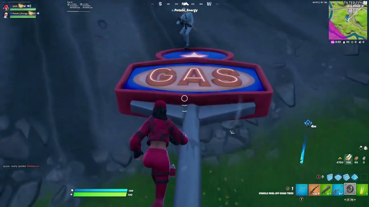 tire launch glitch 3000+ meters