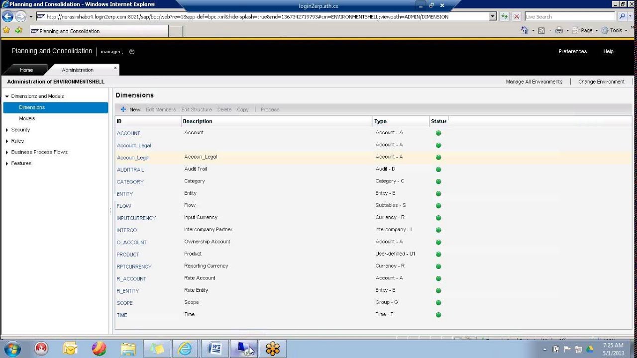 SAP BPC 10 Session 1