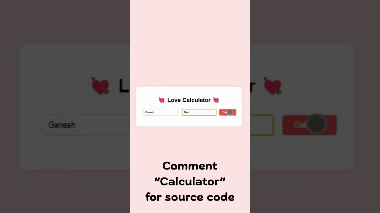 Check Your Love % Instantly! 💑 | Fun Love Calculator ❤️✨ Link in description