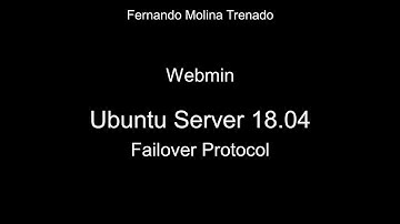 Webmin Ubuntu Server 18.04 - DHCP Failover Protocol
