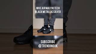 Nike air max 90 Tech Black Metallic Silver #nike #nikeairmax #nikeairmax90 #nikeairmax90tech #nikes