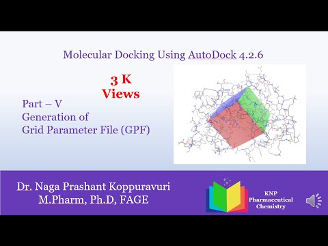 AutoDock4.2.6 Part-5 Generation of Grid Parameter File(GPF)