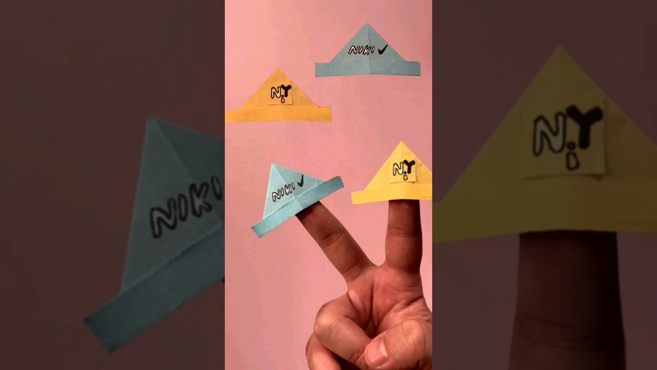 Origami Hat Paper Folding😜 | DIY Paper Hat Easy | Origami Cap Tutorial 