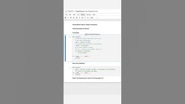 Valid Expression Evaluator – Detailed Version vs One Liner #Python #Eval #Regex #CodingChallenge