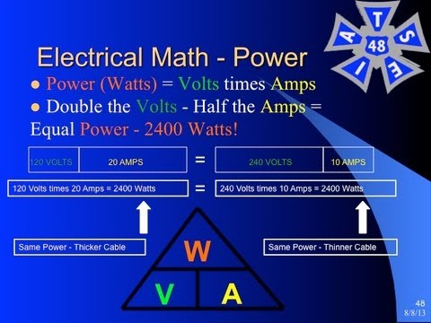 Electrical Math for Stagehands - YouTube