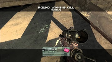 i hit a trickshot on bots XD mw2