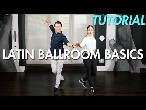 Basic Latin Ballroom Steps with Partnering (Ballroom Dance Moves Tutorial) | MihranTV