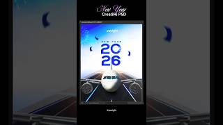 New Year 2026 Creative Design ✨#newyear2026 #2026#newyeardesign#designtemplate #2026