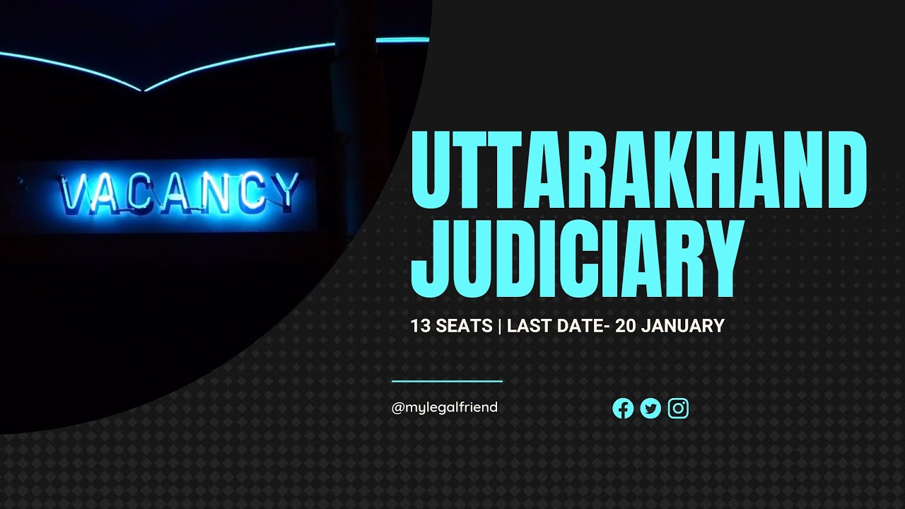 UK CIVIL JUDGE-2021 | NOTIFICATION OUT | DETAILS