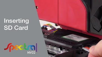 NV22 Spectral - Inserting SD Card