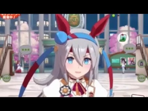 イナリワンと身体測定勝負をしているタマモクロス「ウマ娘プリティーダービー」