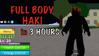 LVL1 NOOB gets FULL BODY HAKI in 3 HOURS | BLOXFRUITS screenshot 5