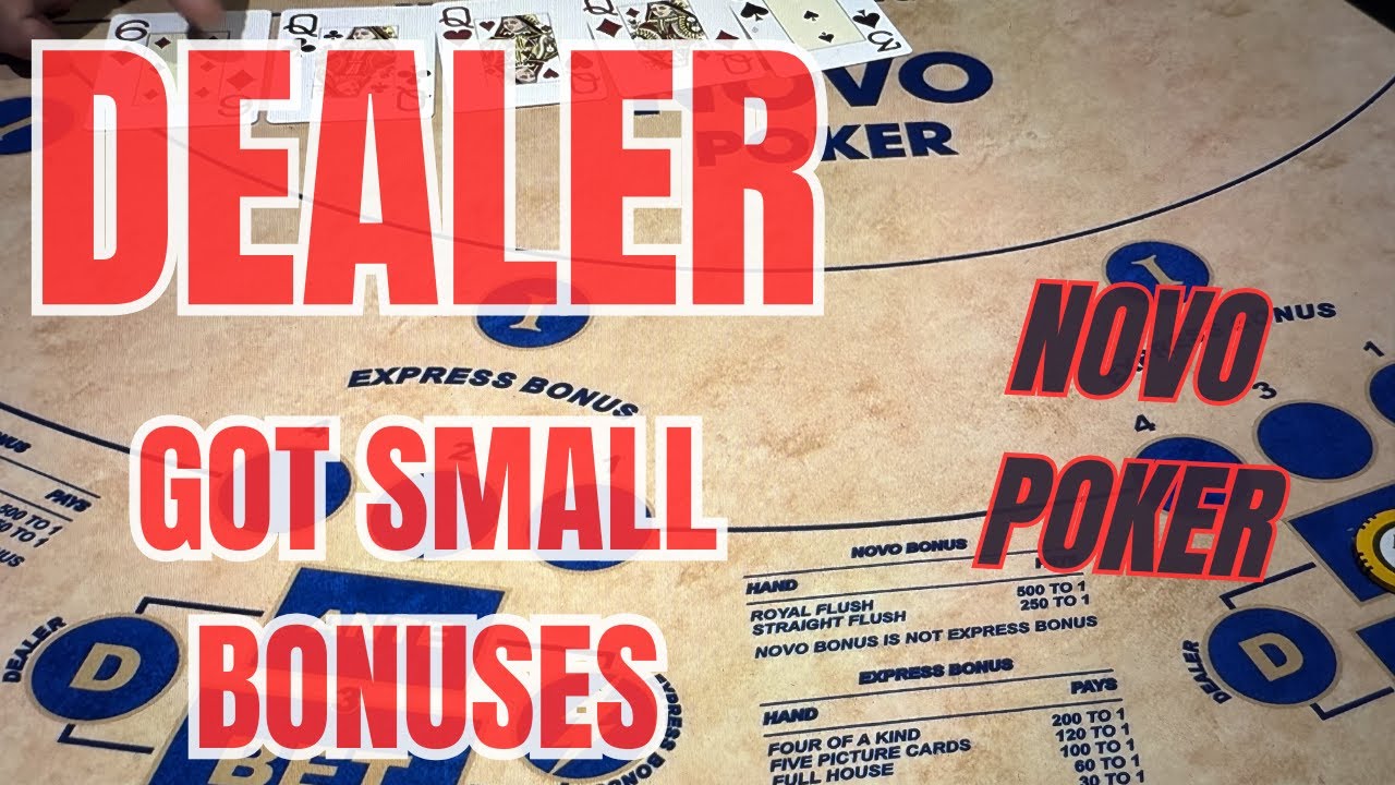 Got Bonus NOVO POKER ! DEALER GOT SMALL BONUSES - YouTube