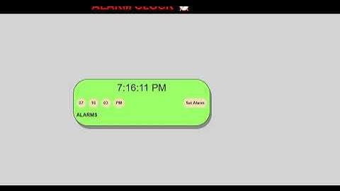Alarm Clock || Coding Ninjas|| Skill test 1