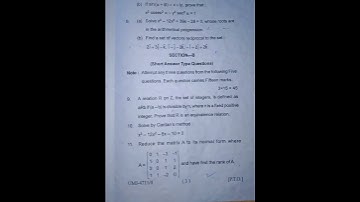 KUMAUN UNIVERSITY B.Sc.(First Semester)   [Fundamental Mathematics]  2022-23 #kumaununiversity #bsc