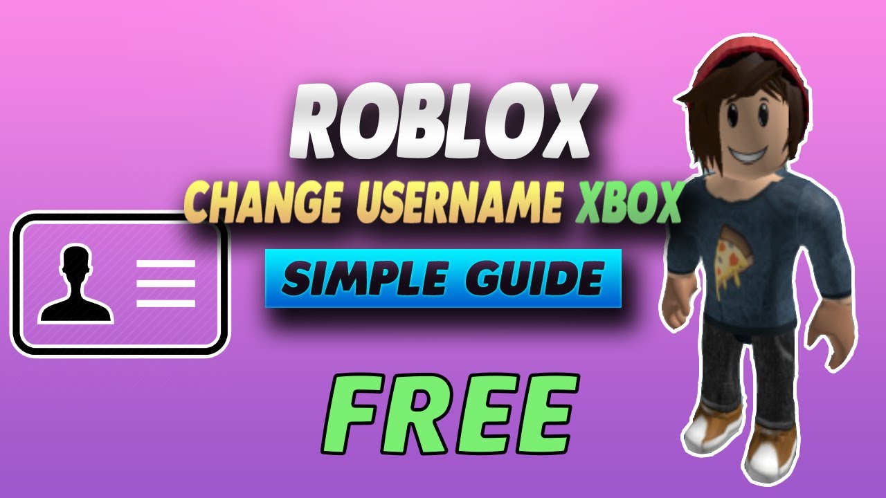 How To Change ROBLOX Username Free XBOX - Simple Guide - YouTube