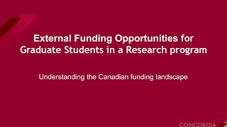 External Funding Opportunities for Graduate Students in a Research program_2025