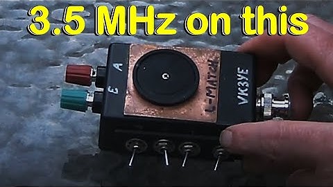 L match antenna coupler modified to cover 3.5 MHz