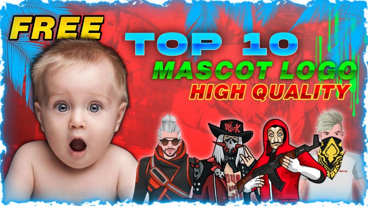 FREE FIRE BEST TOP 10 MASCOT LOGO | PART 1| SHEFIN GFX