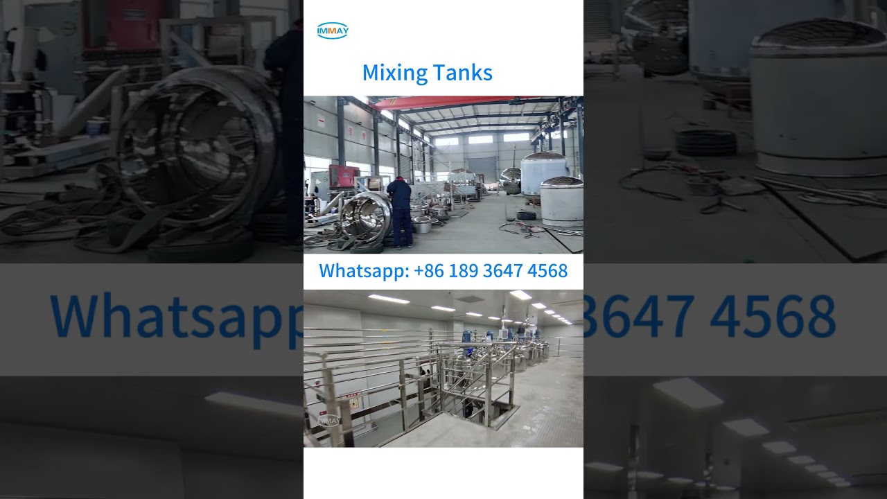 Industrial SS Mixing Tank With Agitator From IMMAY Factory