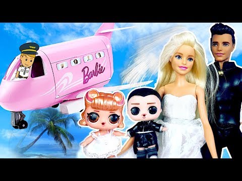 Куклы ЛОЛ Сюрприз Сборник - #мультики N°2 I Свадьба! Красивая невеста I Самолёт Барби на море