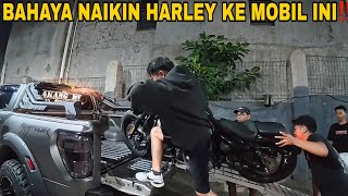 HARLEY HAMPIR TERGULING DINAIKIN MOBIL FORD‼️AKANG MV OTW PULANG KAMPUNG
