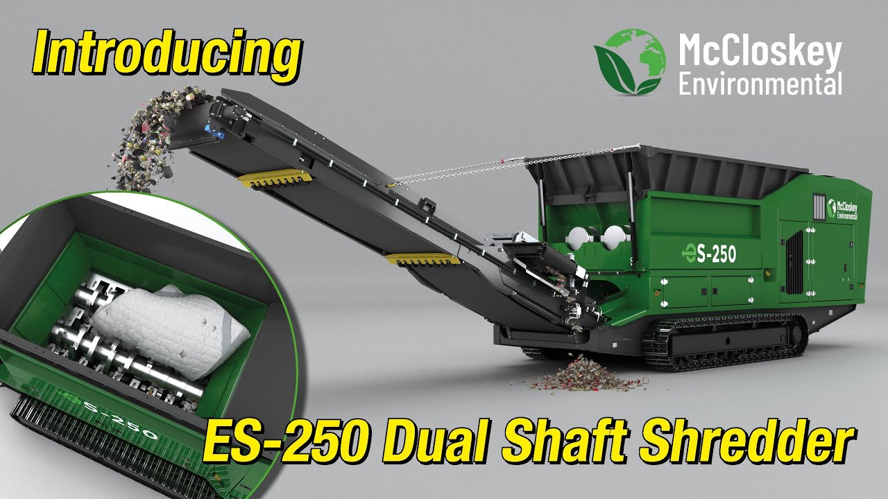 McCloskey Environmental ES-250 - Dual Shaft Shredder - Overview