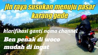 jalur provinsi susukan -karang gede