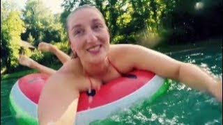 Testing Primark £5 giant watermelon pool float - Fun backflip fail to finish the day