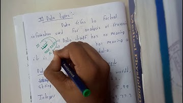 3 data representation