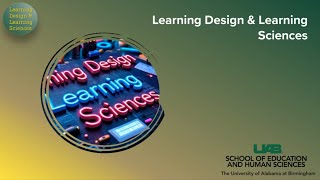 Learning Design & Learning Sciences Program Overview - Jonan Phillip Donaldson