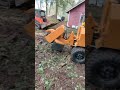 Using Heavy Equipment To Move Stump