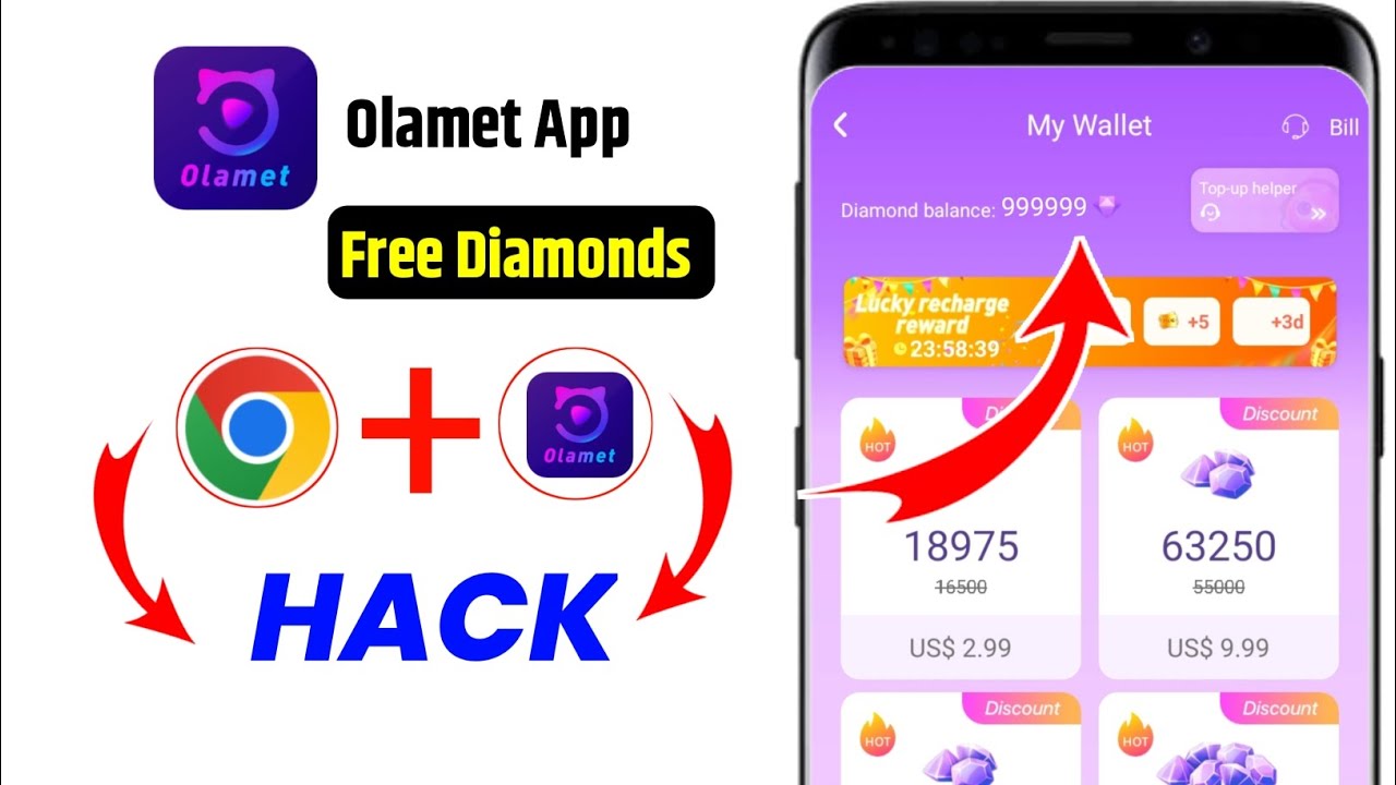 olamet App hack | olamet app unlimited trick |  free coins in olamet | olamet unlimited diamonds