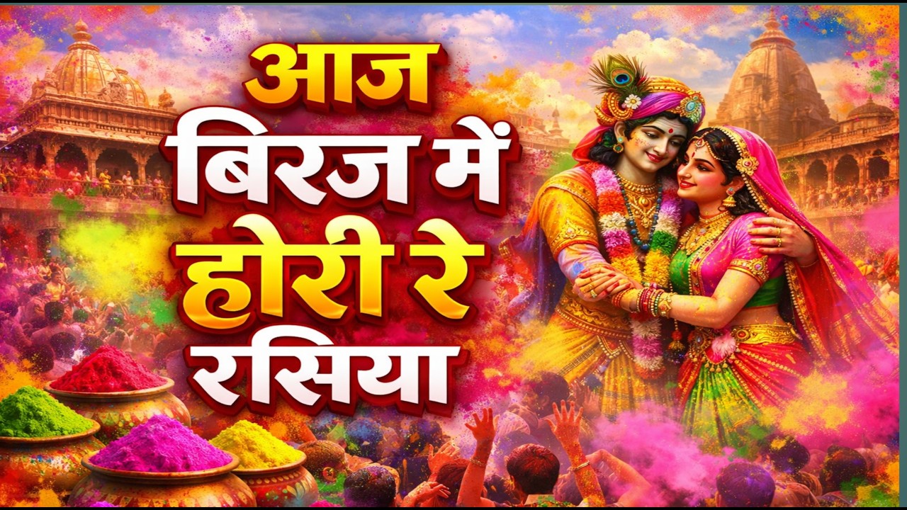आज बिरज में होली रे रसिया Aaj biraj mein holi re rasiya
