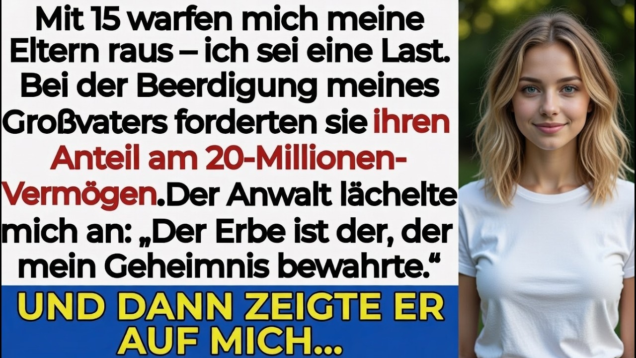 Meine Familie nannte mich „wertlos“ und warf mich mit 15 raus – dann kam Opas 20-Mio.-Testament