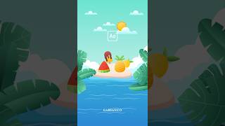 Summer Animation✨ #summer #tutorial #aftereffects #motiongraphics #easy