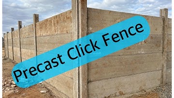 Watch this detailed video fencing a 50/100 plot using Precast click fence .