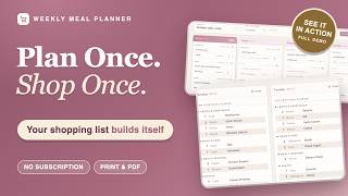 Details Weekly Meal Planner & Auto Shopping List — Plan Once, Shop Once News