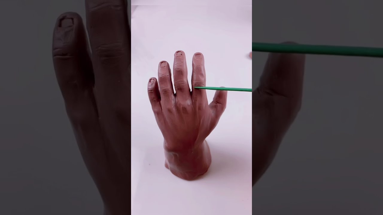 How to sculpt a hand in clay