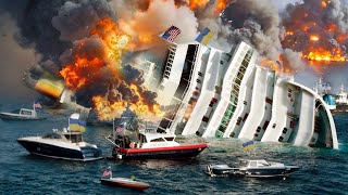 Today! US and Ukrainian Presidential Luxury Cruise Ships Sunk by Russia
