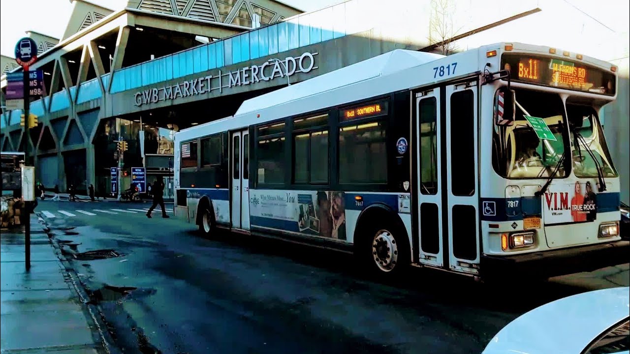 MTA NYC Bus: 2004 Orion VII CNG #7817 Bx11 @ George Washington Bridge ...