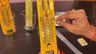 how to use abron maximum minimum thermometer hindi working # physics practical