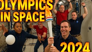 :Zero-Gravity Olympics: Astronauts Celebrate Paris 2024 on the ISS