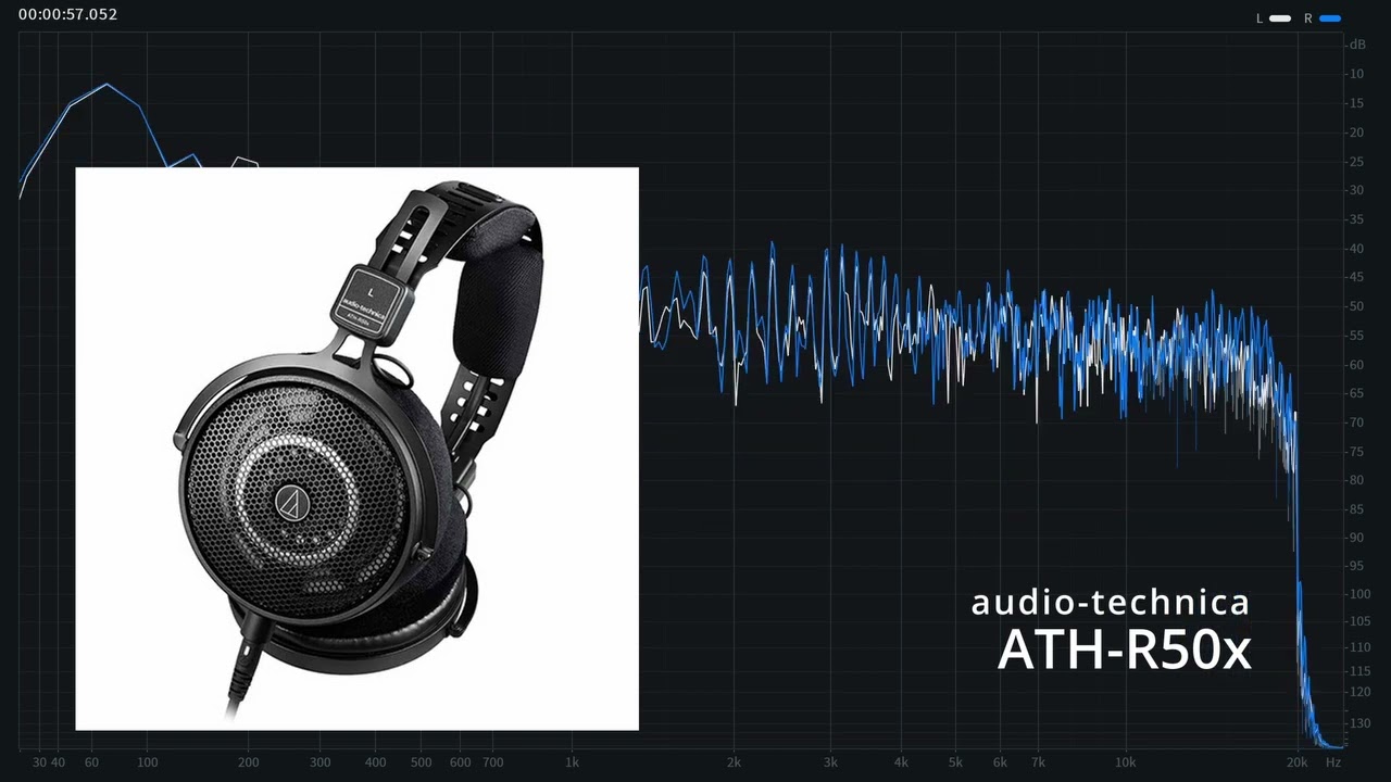 audio-technica ATH-R50x ヘッドフォン出力音