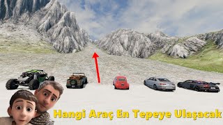 Hangi Araç En Tepeye Ulaşacak? Zorlu Tepe Tırmanışı! ⛰️🚗 Ultimate Hill Climb Challenge! screenshot 2