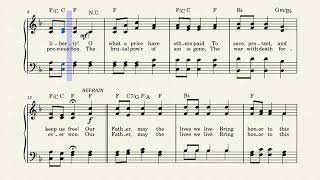 Freedom Hymn (SOLID ROCK) by William B. Bradbury (1816-1868)